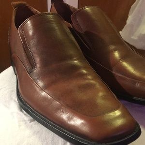 Steve Madden brown leather men’s loafers size 11